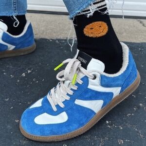 Verbenas Samba Women's Blue& White Suede Sneakers Size 40 US 9